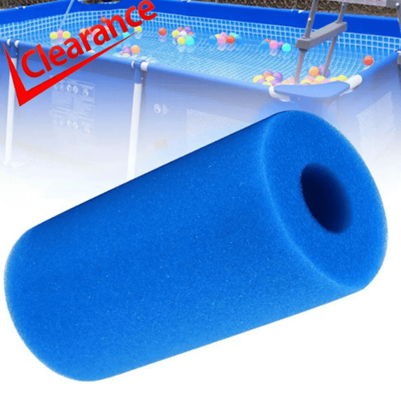 Bxaolu Pool Filter Sponge Foam Cartridge, Reusable Foam Filter for Type A/C Pool Pump, 7.87x3.93 inches, 1 Count