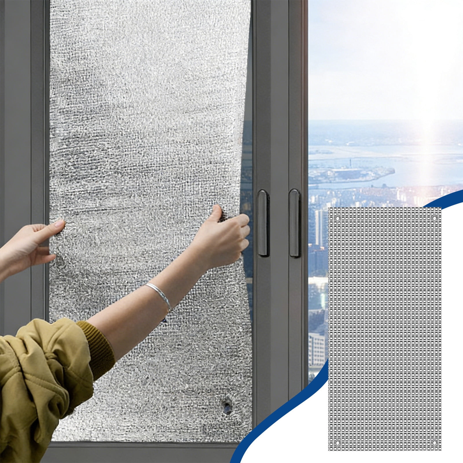 Bxaolu Reflective Insulation Foam,39.3x 23.6in Window Insulation for ...