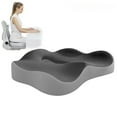 thumbnail image 1 of Bxaolu Seat Cushion, Office Chair Cushion for Pressure Relief, Coccyx Cushion, Ergonomic Memory Foam Seat Cushion for Car, Home, Soft and Comfortable Pad for Hip, All Day Comfort - Gray, 1 of 9
