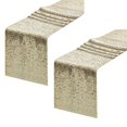 thumbnail image 1 of Bxaolu Sequin Table Runner 2 Pack 12"x70.9" Glitter Metallic Table Runner Black Sparkly Table Cloth Runner for Baby Shower Wedding Birthday Event Party Banquet, 1 of 8