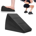 thumbnail image 1 of Bxaolu Slant Board for Calf Stretching, 5 Adjustable Angles Incline Board for Squat Wedge, 330 lbs Weight Capacity Calf Stretch Yoga Foam Wedge for Exercise, Squat, Ankle Mobility, Black, 1 of 9