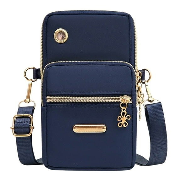 Bxaolu Small Crossbody Bag for Men Women Mini Sling Bag Travel Running Phone Daypack Cross Body Shoulder Bags, Blue