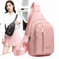 thumbnail image 1 of Bxaolu Small Sling Bag for Women Men, Sling Backpack Daypack Fanny Pack Crossbody Bags for Hiking Travel Sports Running - Pink, 1 of 6