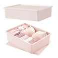 thumbnail image 1 of Bxaolu Sock Drawer Organizer [1 Pack] Underwear Organizer, Stackable Plastic Storage Bin with Lids for Garage, Closet, Storage Box for Clothes, Socks, Pink, 1 of 9
