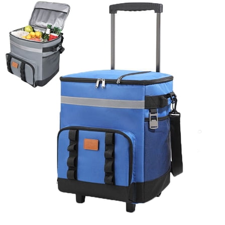 Insulating Ice Coleman, Soft Cooler Bag, 42-Can, Ocean with Wheels - Walmart.com