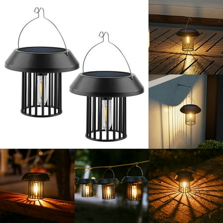 Bxaolu Solar Lanterns Outdoor Waterproof, Brighter Up to 10 Hrs Outdoor Hanging Solar Lights, Outside Hanging Lanterns for Garden Porch Patio Yard Decor, Gifts for Women Men, 1 Pack