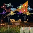 thumbnail image 1 of Bxaolu Solar Lights Outdoor Waterproof Garden Butterfly Light Decorative Solar Stake Lights with 7 Butterflies Decor for Garden Yard Lawn Patio Pathway(2 Pack), 1 of 9