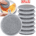 thumbnail image 1 of Bxaolu Sponges Kitchen Dish Sponge for Washing Dishes Cleaning Kitchen, All-Purpose, 8 Pack, Non Scratch, Rough Scrubbers Side for Non-Stick Cookware, Soft Microfiber Scrub Side for Dishes, 1 of 9