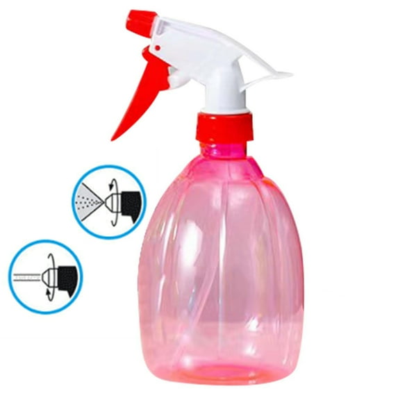 Bxaolu Spray Bottles - 1 Pack, 16.9 oz - Mist/Stream, Bright Colors, Sturdy, Leak Proof Empty Spray Bottle For Cleaning, Plants, Pet, Vinegar, BBQ, Hair, Cooking - Perfect Size, Easy to Use.(Pink)