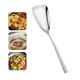 thumbnail image 1 of Bxaolu Stainless Steel Solid Serving Spoon, Non-Stick And Heat Resistant, 10.55 Inch Serving Spoon Dishwasher Safe, Easy to Clean, Silver, 1 of 8