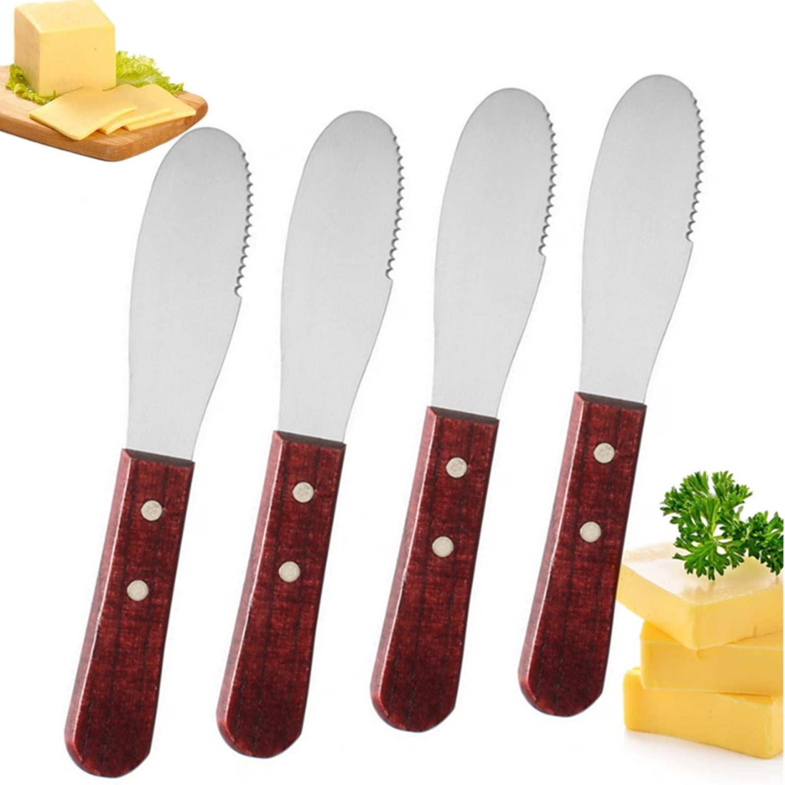Bxaolu Stainless Steel Straight Edge Wide Butter Spreader Deluxe ...