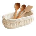 thumbnail image 1 of Bxaolu Storage Baskets for Organizing, Woven Rope Storage Bins with Handle, Storage Baskets for Shelves, Closets, Home, Office (1Pack), 1 of 7