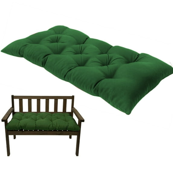 Bxaolu Swing Cushion Porch Chair Cushions, Bench Cushions with Ties for Outdoor Furniture Patio Backyard Garden Lawn (Green, 50x100x8CM)