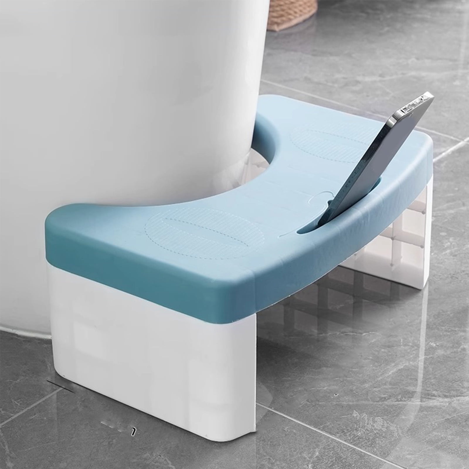 Bxaolu Toilet Stool Poop Stool for Squatting Posture, Portable Plastic ...