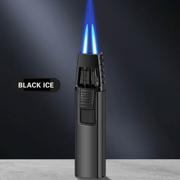 Bxaolu Torch Butane Lighter, Bright Fire Lighter Windproof Refillable Butane Lighter Blue Flame Lighters for Grill BBQ Camping, Gift for Men