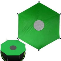 Bxaolu Trampoline Shade Cover, Trampoline Cover for 8/10/12/14FT Outdoor Round Trampoline Sun Protection, Easy to Install,for Backyard Playground(Green,12FT 8 Poles)