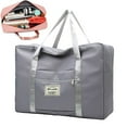 thumbnail image 1 of Bxaolu Travel Duffle Bags Weekender Overnight Bags for Women Men Foldable Carry&nbsp;on Bag &nbsp;Holiday, Shopping, Weekends, Outing, Gym (Gray-22L), 1 of 8