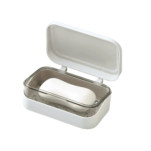 Bxaolu Travel Soap Dish with Lid - Draining Soap Bar Holder - Travel Soap Container - Portable Soap Case for Traveling, Camping, Outdoor, Gym, Bathroom,Travel Essentials