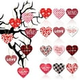 thumbnail image 1 of Bxaolu Valentines Day Decorations, 12Pcs Red Pink Valentine's Day Heart Shaped Hanging Ornaments for Tree Home Wedding Party Gifts Table Decorations Supplies, 1 of 6