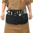 thumbnail image 1 of Bxaolu Waitress Apron Server Apron with Multiple Pockets, Half Apron with Adjustable Belt for Waitress, Waiter, Women Men Server, Waist Apron for Restaurant, Bistro, Kitchen, Black, 1 of 9