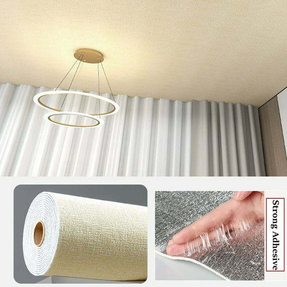 Bxaolu Wallpaper Self Adhesive Peel and Stick Wall Pattern for Living Room TV Ceiling Wall Store Backdrops Thick Wallpaper EVA DIY Decorative Roll(197"x19.6")