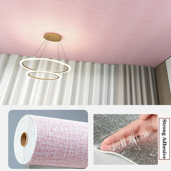 Bxaolu Wallpaper Self Adhesive Peel and Stick Wall Pattern for Living Room TV Ceiling Wall Store Backdrops Thick Wallpaper EVA DIY Decorative Roll(197"x19.6")