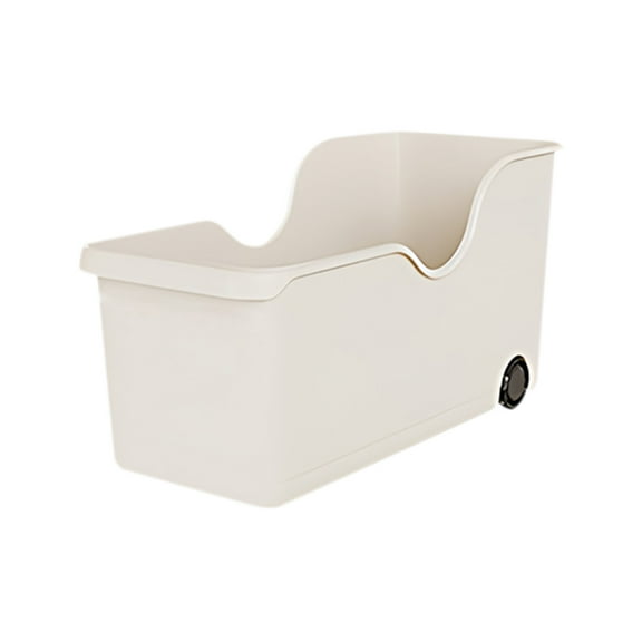 Bxaolu Wheeled Underbed Cabinet Storage Box,Plastic Storage Bin for Kitchen, Pantry, Craft, Office or Toy Organization