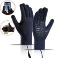 thumbnail image 1 of Bxaolu Winter Gloves, Glove for Men Women, Upgraded Touch Screen&nbsp;Gloves for Cold Weather, USB Heating Gloves for Late Fall and Early Winter, Warm Running Gifts, 1 of 9