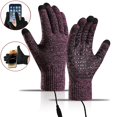 thumbnail image 1 of Bxaolu Winter Gloves, Glove for Men Women, Upgraded Touch Screen&nbsp;Gloves for Cold Weather, USB Heating Gloves for Late Fall and Early Winter, Warm Running Gifts, 1 of 9