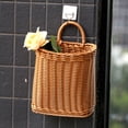 thumbnail image 1 of Bxaolu Woven Hanging Basket: Small Hanging Wicker Basket,Fruit Kitchen,Hanging Baskets for Organizing,Kitchen Wall Bread Onion Garlic Fruit Vegetable and Storage for Garden Farmhouse Home, 1 of 9