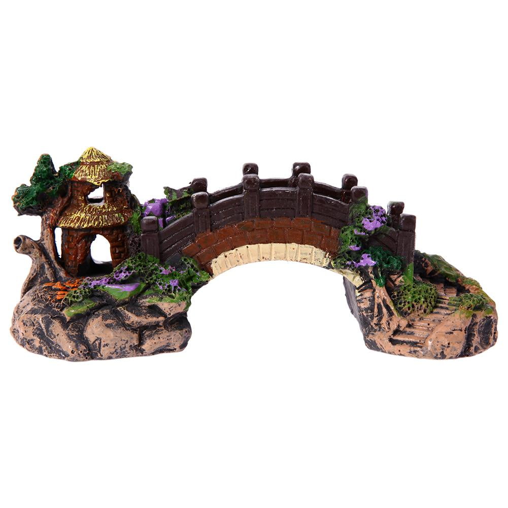 Bxingsftys Aquarium Decoration Fish Tank Bridge Landscape Ornament