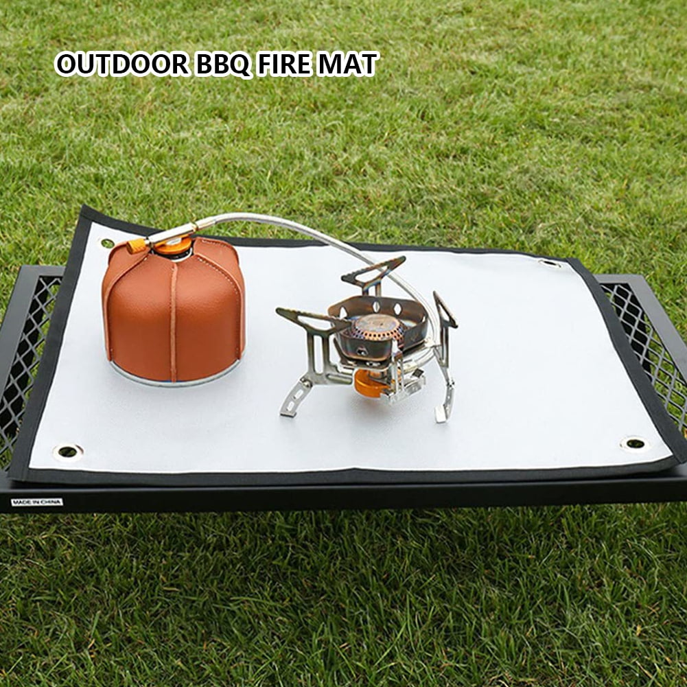 Bxingsftys Camping Fireproof Grill Mat Durable Fire Pit Ember Mat
