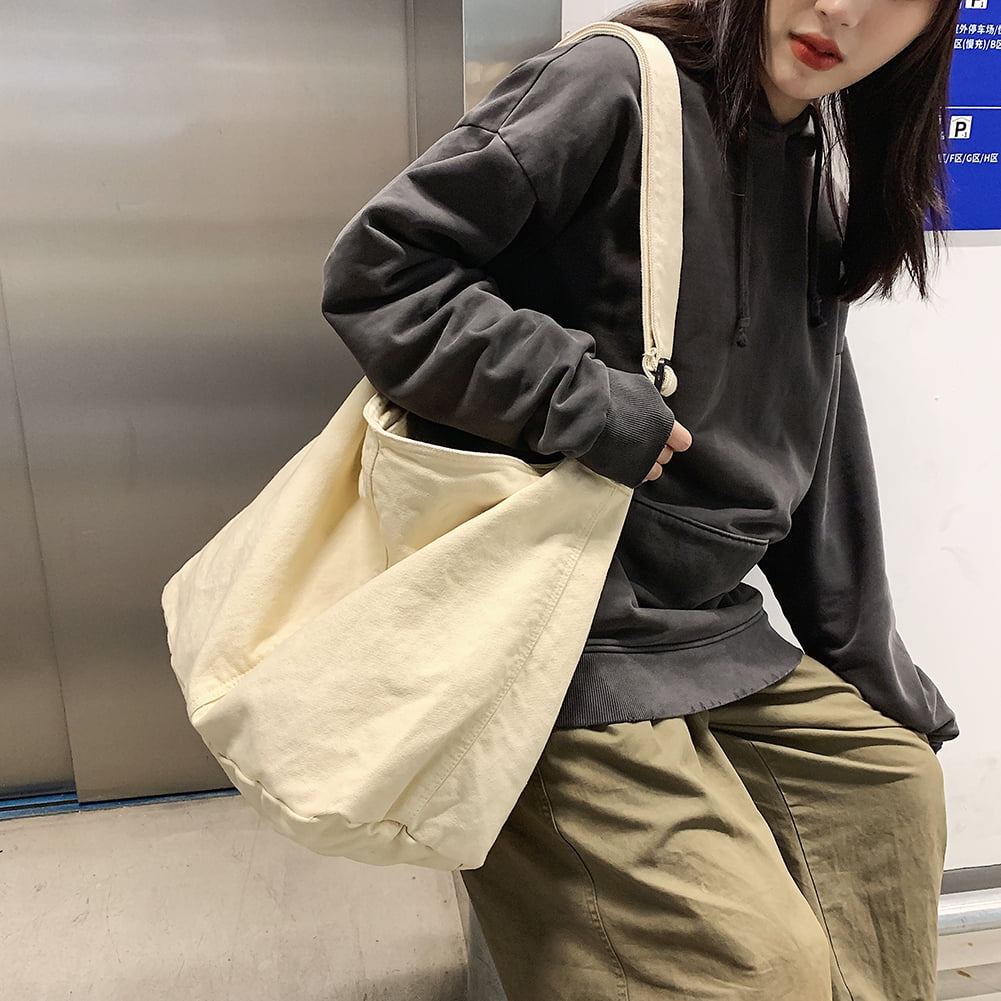 Japanese Harajuku Versatile Canvas Women Messenger Bags Solid