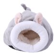 thumbnail image 1 of Bxingsftys Pet Sleeping House Plush Warm Hamster Puppy Kitten Bed Soft Nest Kennel Mat, 1 of 8