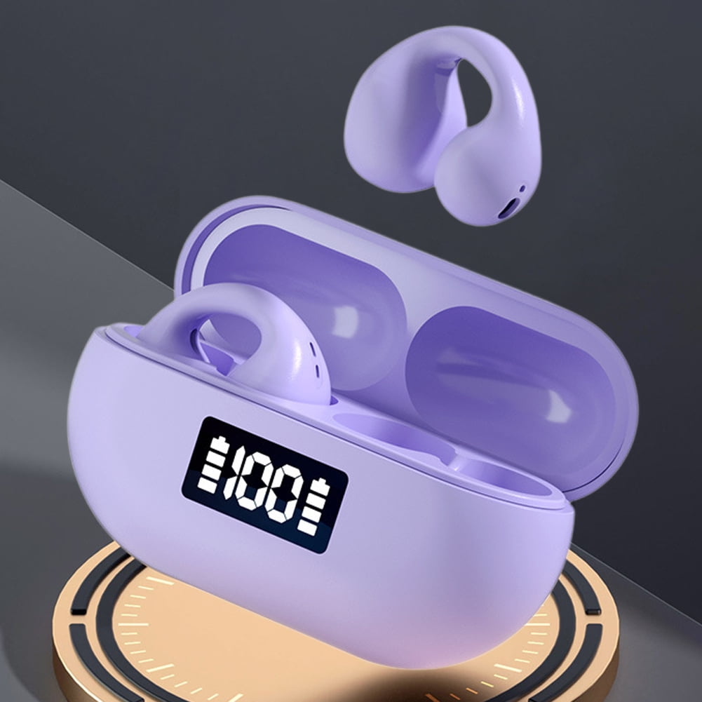 Bxingsftys T75 with High Sensitive Mic Earbuds EarClip Earphones