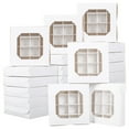 thumbnail image 1 of Bxmavoj 20pcs White Bakery Cookie Boxes with Window and Dividers for Wedding, Party, Mini Cake Sweet Dessert Pastry Small Treat Boxes, 1 of 10