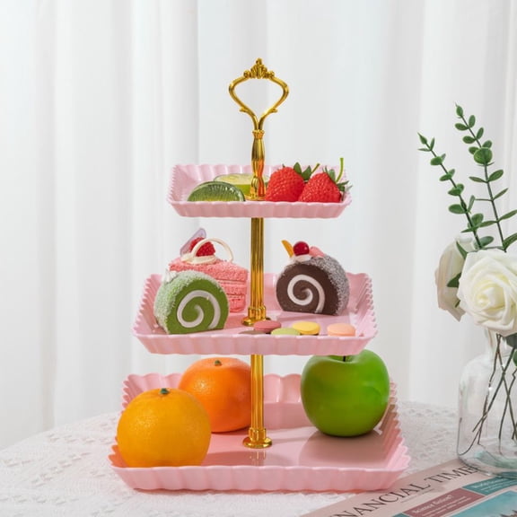 Bxotiy Multi-layer Candy Wedding Ktv Living Room Fruit Dry Fruit Refreshment Three-layer Fruit