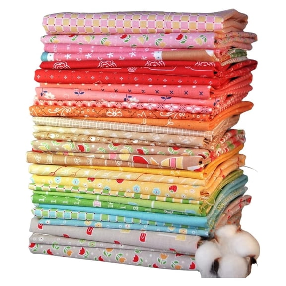 Bxrc 10 Mixed Scrap Fat Quarters, 2.5 Yards Total, 100 Cotton