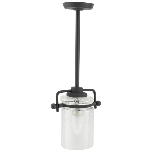 Bxrc 12V Ceiling Mounted Pendant Light with Crackle Glass Sconce
