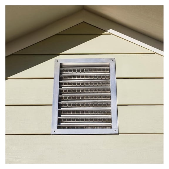 Bxrc 18" x 24" Aluminum Wall Louver Static Vent with Mill Finish, Flush/Recessed Mount, Durable One-Piece Construction, Corrosion-Resistant, Enhances Attic Ventilation, and Easy Install