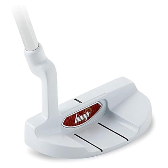 Bxrc Nano White Golf Putter Right Handed Semi Mallet Style with Alignment Line Up Hand Tool 33 Inches Senior Women's Perfect for Lining up Your Putts