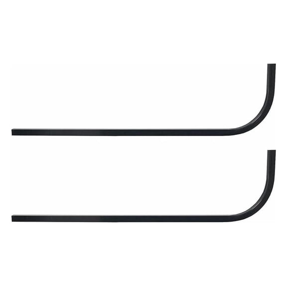 Bxrc Undrilled Golf Cart Universal Rear Struts Roof Supports Candy Cane for Extended Roof- Steel