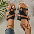thumbnail image 1 of Bxsruta Adjustable Buckle Strap Herringbone Sandals, Breathable Summer Shoes with Contoured Footbed for Women, 1 of 8