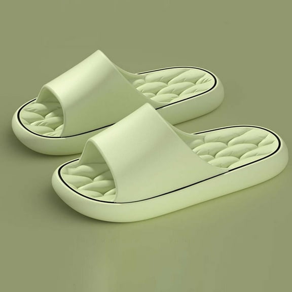 Bxsruta Anti-Slip Indoor/Outdoor Slippers with Textured Insole, Women's PVC House Shoes - Open-Back Design for Easy On/Off Wear