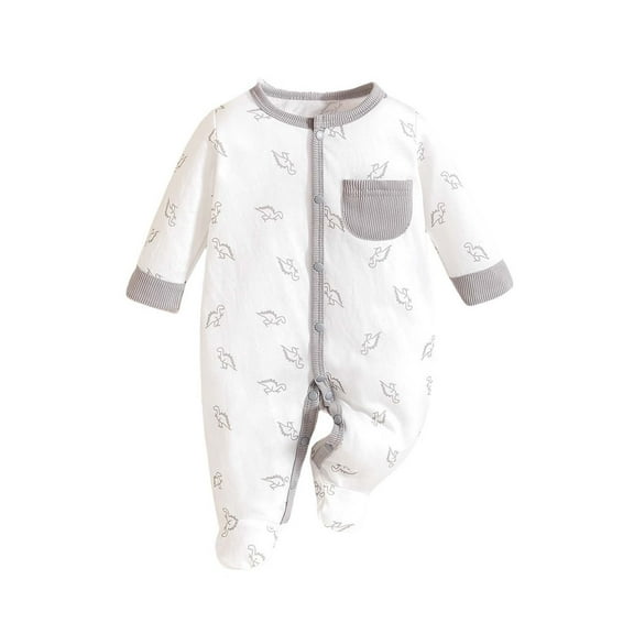 Bxsruta Baby Clothes for Girls, Knit Long-Sleeved Full-Body Infant Romper, Baby Bodysuit