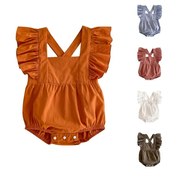 Bxsruta Baby Girl Clothes, Baby Spring New Onesie Newborn Crawling Clothes Sleeveless Thin Ha Clothes Bag Fart Clothes