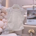 thumbnail image 1 of Bxsruta Big Girls Sleeveless Ruching Tank Top Fashionable Summer Cami for Toddler Kids Soft Breathable Vest Casual Wear, 1 of 5
