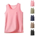 thumbnail image 1 of Bxsruta Big Kids Thermal Tank Top Sleeveless Undershirt for Boys Girls Soft Close Fitting Base Layer Top Winter Clothing 5-15 Years, 1 of 6
