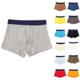 thumbnail image 1 of Bxsruta Boys Mid Rise Boxer Briefs Soft Breathable Cotton Blend 6-13 Years, 1 of 4