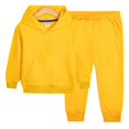 thumbnail image 1 of Bxsruta Children's Two-Piece Set, Kids Hooded Sweatshirt Set with Elastic Cuff Pants, Solid Color Casual Outfit, 1 of 6